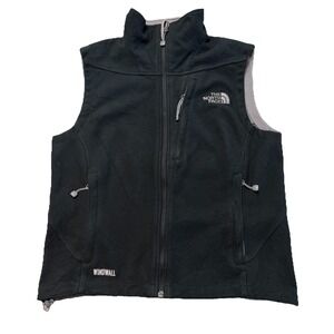 The North Face Windwall Fleece Vest Womens M Black Full Zip Outdoor Jacket Hike